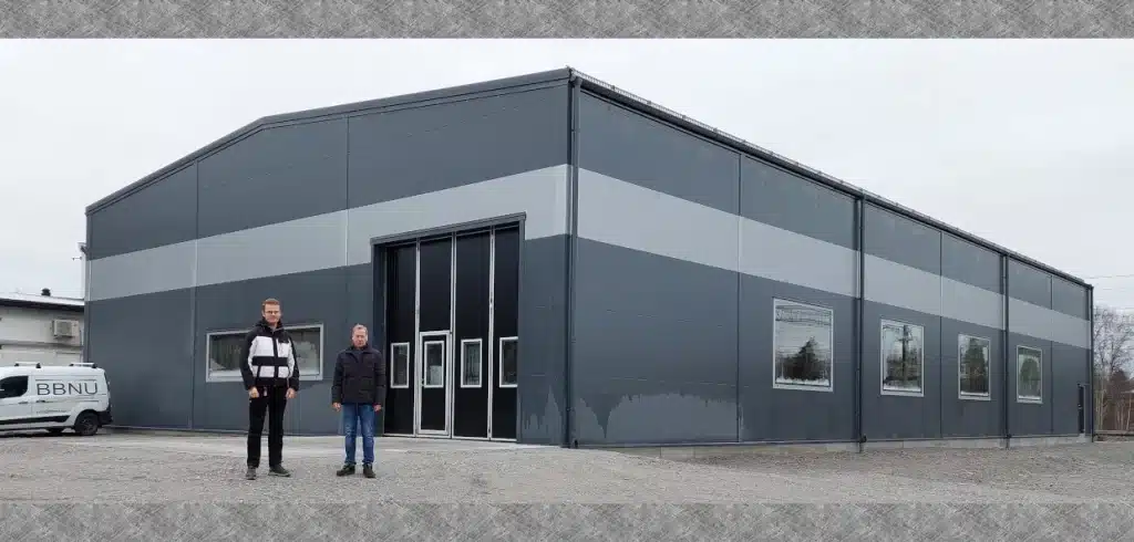 Den nya hallen innebär bland annat att Aknes Mekaniska får en mer effektiv materialhantering.