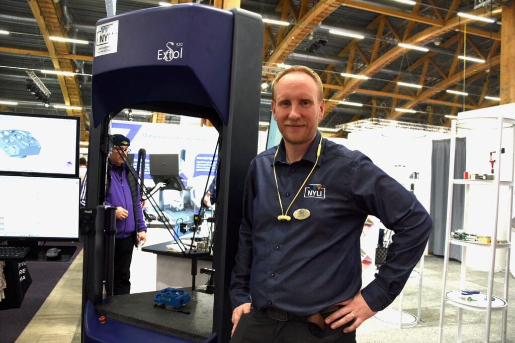 Andreas Thorn är säljchef på Nyli Metrology som representerar Aberlink. Foto: Per Sjögren