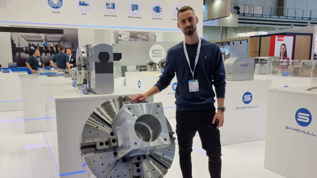 Daniel Jansson, som är maskintekniker och samarbetar med Seco Tools