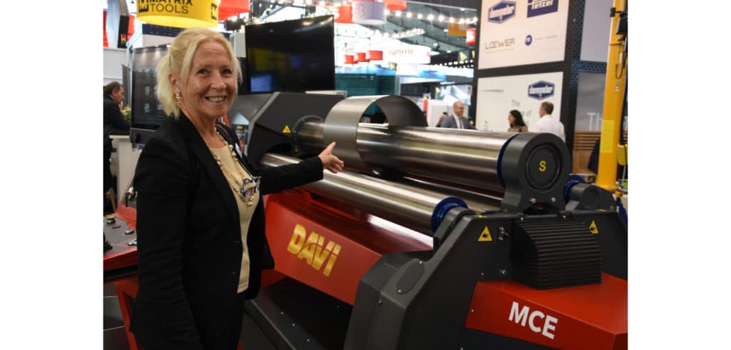 En rundvalsmaskin med låg energiförbrukning Liliana Radovanovic ansvarar för den skandinaviska marknaden på Davi.