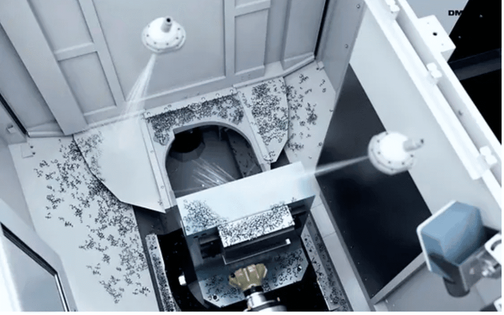 DMG Moris AI Chip Removal används för att analysera spånproduktionen och automatiskt avlägsna spånen.Foto: DMG Mori