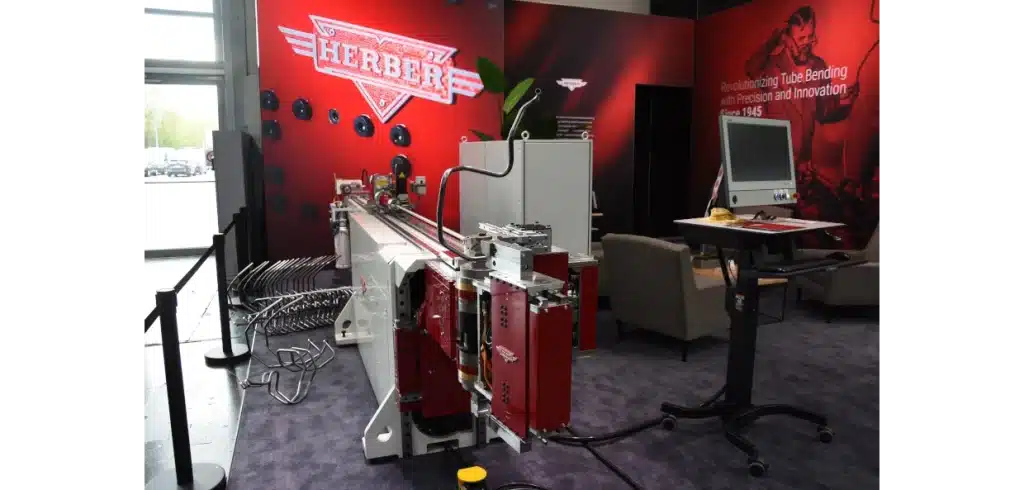 En mångsidig rörbockningsmaskin Herber 150 RL är enligt Herber Engineering marknadens snabbaste 1-tumsmaskin för rörbockning. Foto: Per Sjögren Foto: Per Sjögren