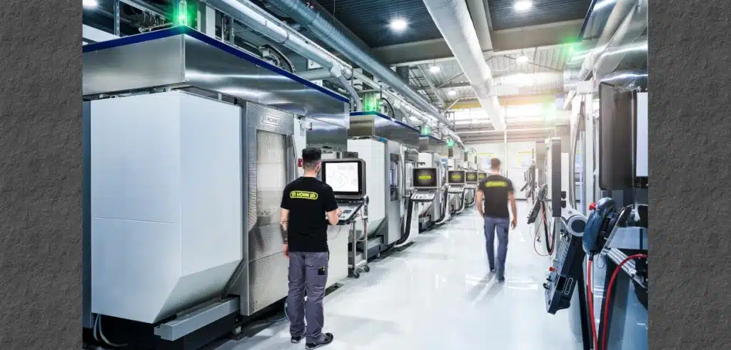 Horns utmärkta industri 4.0-strategi tillämpas bland annat i det ultramoderna sliperiet.