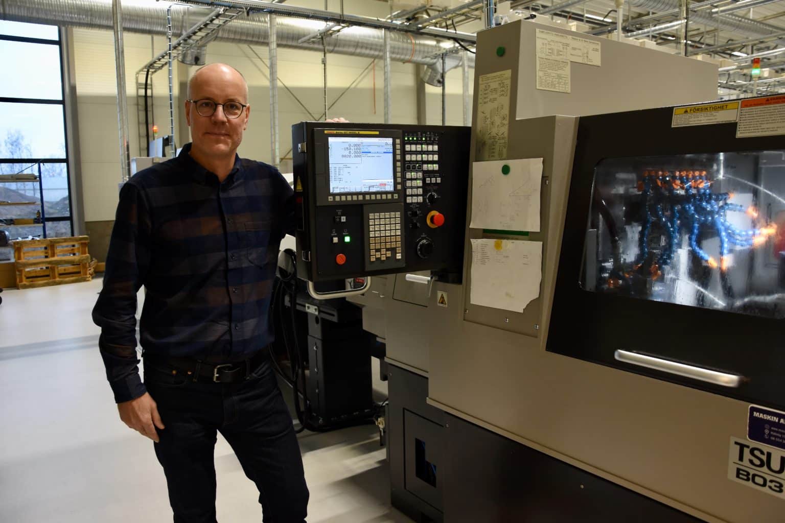 På Part Precision gillar de Tsugami Jonas Zachrisson, vd på Part Precision Sweden