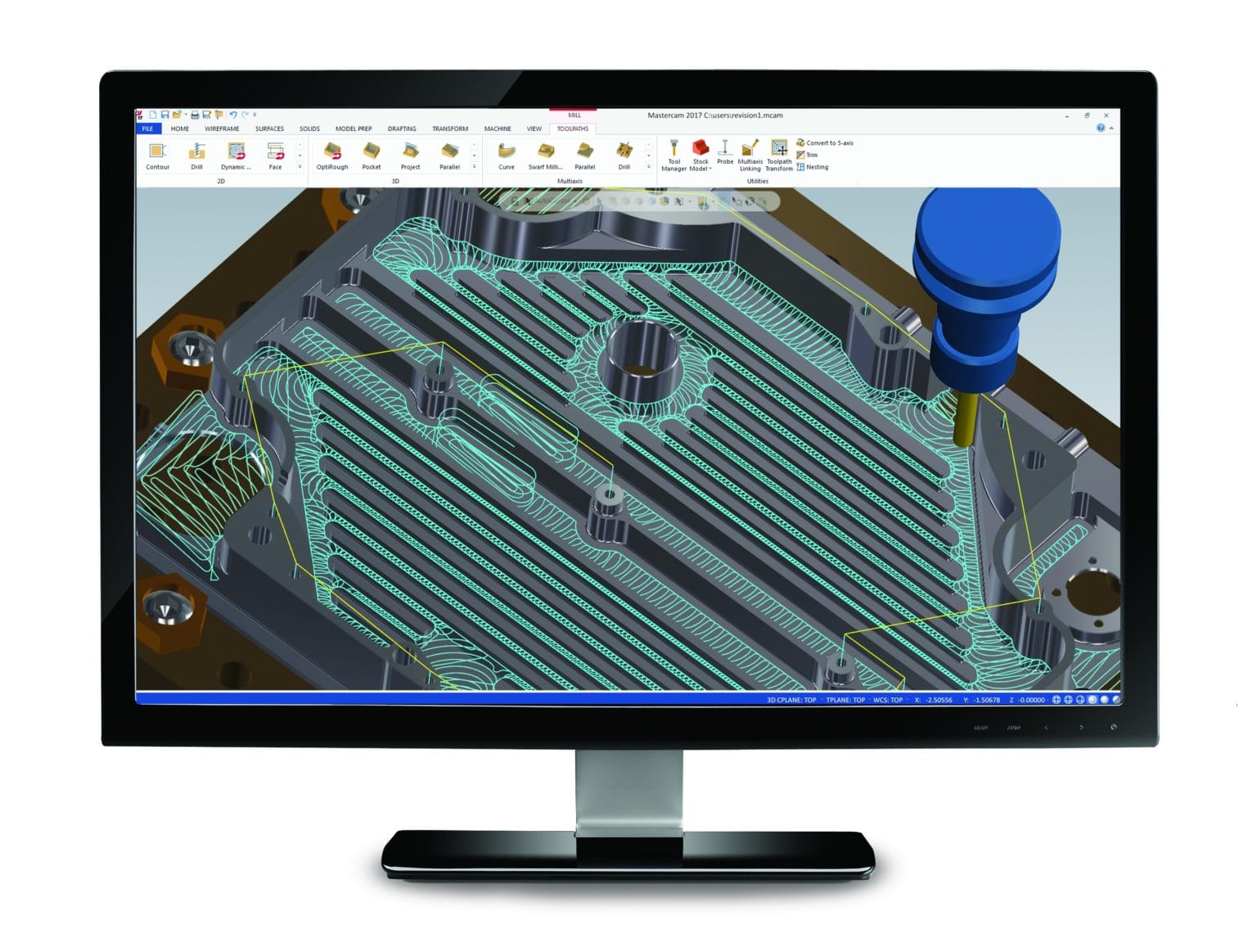 Mastercam 2017 har nytt användargränssnitt