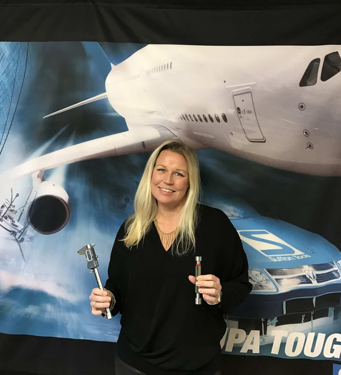 Ny verktygsleverantör först med italiensk agentur Nathalie Wahlberg driver nystartade Fasttools e-handel från Falkenberg