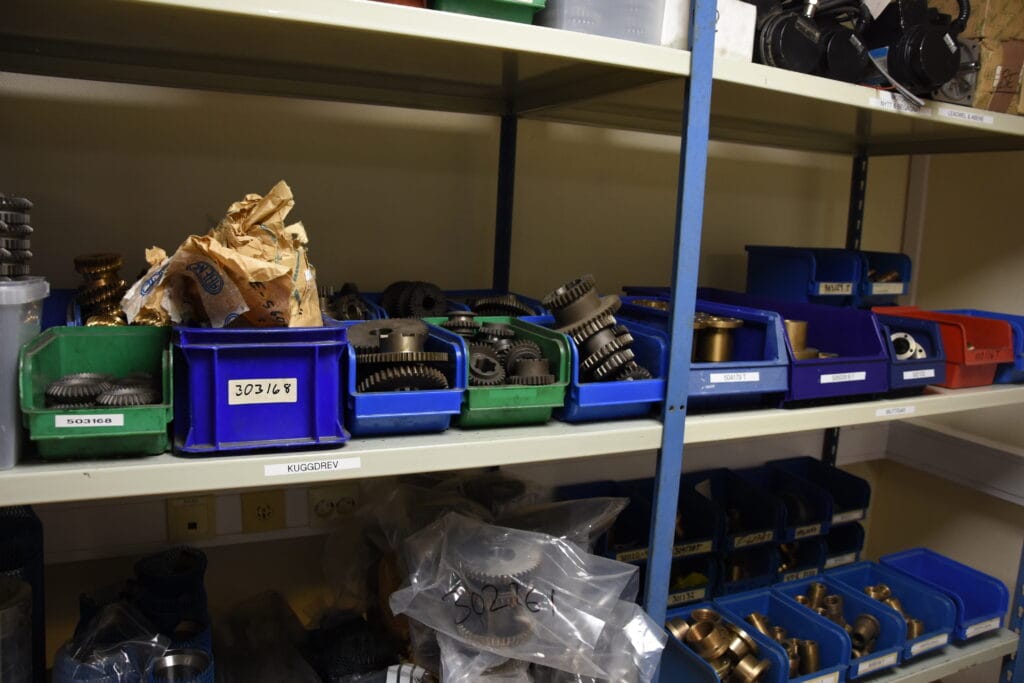 Reservdelar är stort för PAVE Industriservice som tillhandahåller reservdelar till alla möjliga industrimaskiner. Foto: Per Sjögren