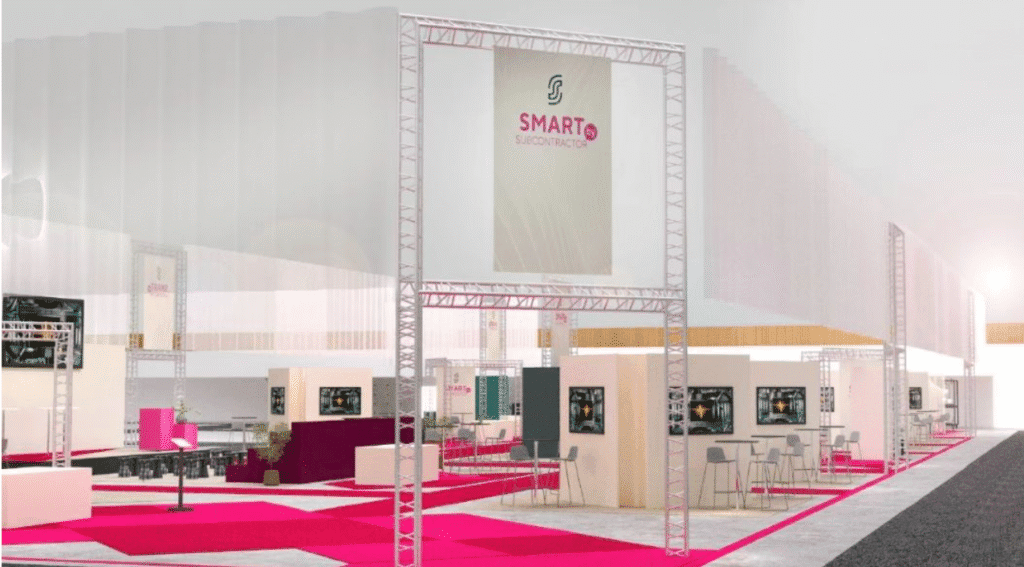 SMART by Subcontractor är en ny tvärvetenskaplig arena, där aktuella ämnen och innovationer ryms sida vid sida. Foto: Elmia