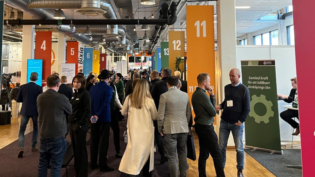 Återigen dags för Elmia Subcontractor Den som vill veta mer om hållbarhet kan bege sig Sustainability Arena. Foto: Elmia
