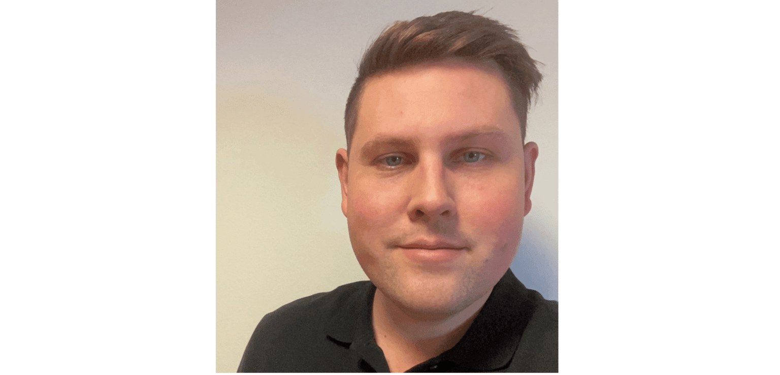 Ny på Blum Novotest Ted Juteus, försäljningsingenjör.