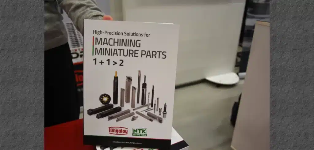 Tungaloy satsar mycket på smådelsbearbetning. Foto: Per Sjögren