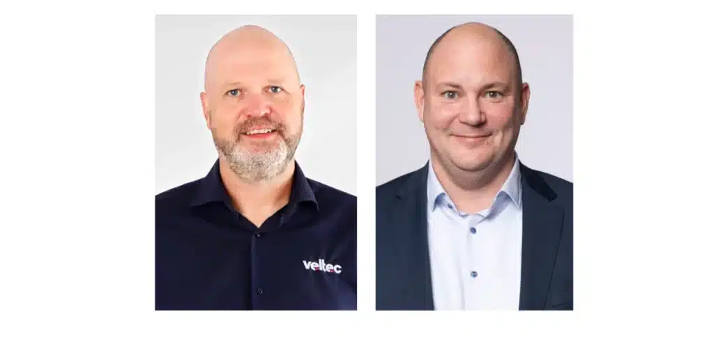 tv. Gert Nielsen CEO Veltec och Daniel Backman, VD på Jernbro.
