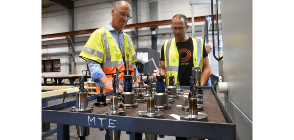 Maskinen har utrustats med hela 80 verktygsplatser varav 50 är standardverktyg. Foto: Gabriella Mellergård