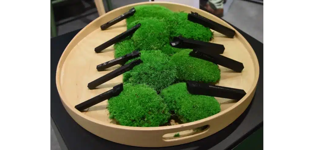 Teknik i världsklass visas på sydtysk mässa WhizCut visar bland annat WhizTwin 20. Det är ett extra stabilt avstickningsskär som gör att man kan gå ned i bredd vid avstickningar. Foto: Per Sjögren